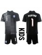 England Jordan Pickford #1 Målvakt Replika Hemmakläder Barn VM 2022 Kortärmad (+ byxor)